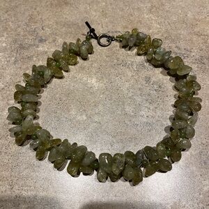 Green Stone Beaded Necklace